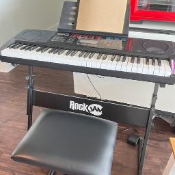 RockJam Electric Keyboard with Stand 