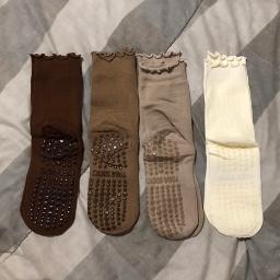 4 Pairs Pilates Socks with Grips